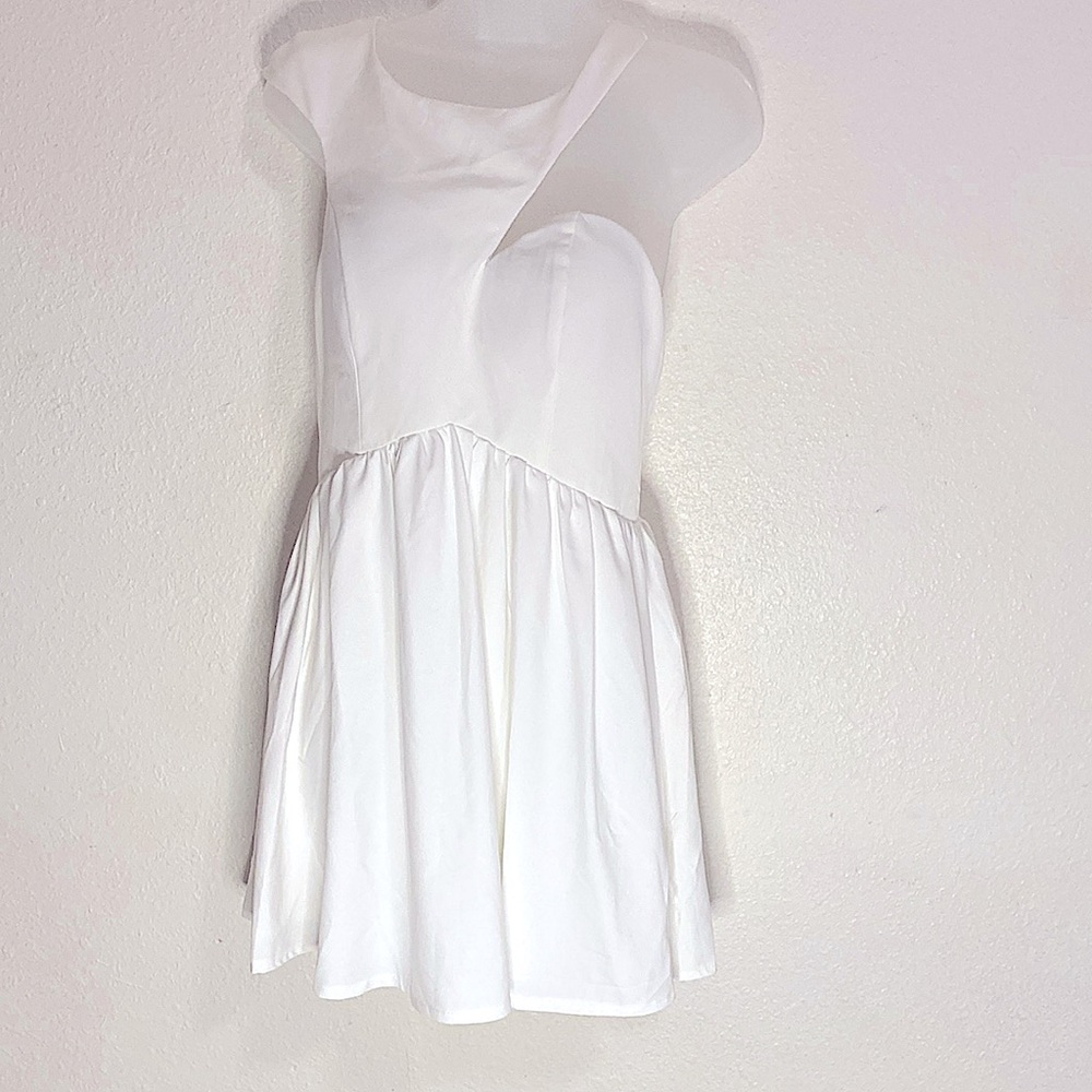 Crisp White Party Dress